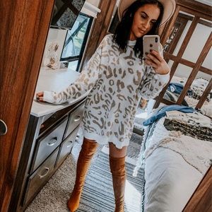 Leopard print sweater